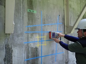 鉄筋探査(電磁波レーダ法)